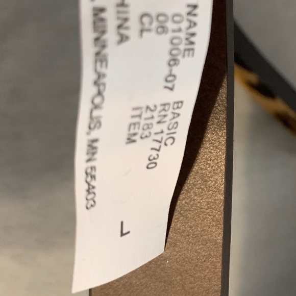 A.N.D. GENUINE LEATHER BELT NWT - Picture 5 of 5